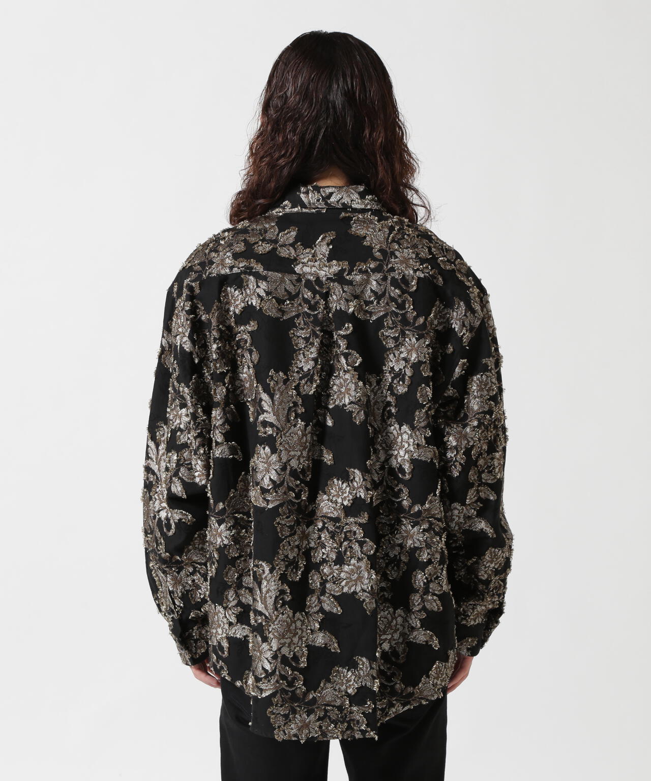 LUSOR(ルーソル)FLOWER CUT JQD SHIRT フラワージャカードシャツ
