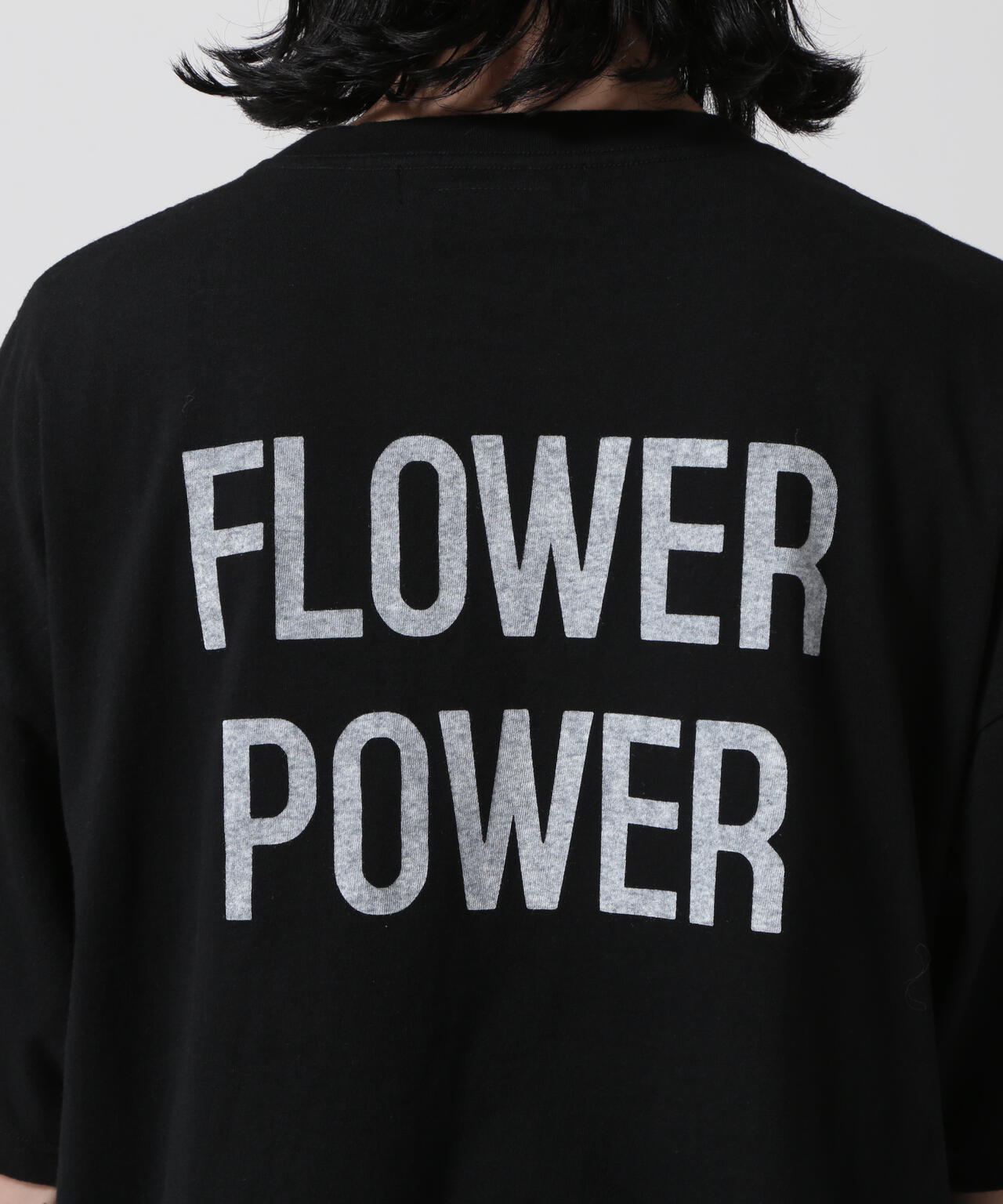 REMI RELIEF / 別注LW加工 20/-天竺BIGサイズ FLOWER POWER