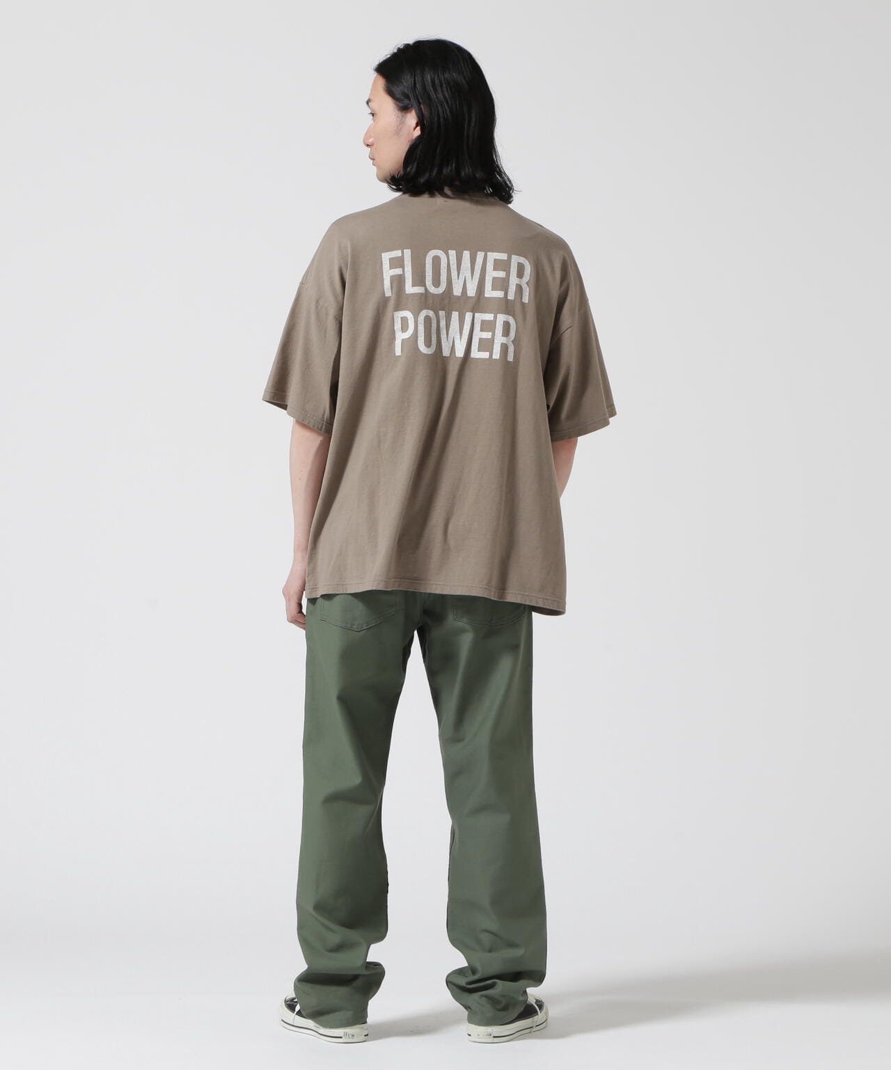 REMI RELIEF / 別注LW加工 20/-天竺BIGサイズ FLOWER POWER