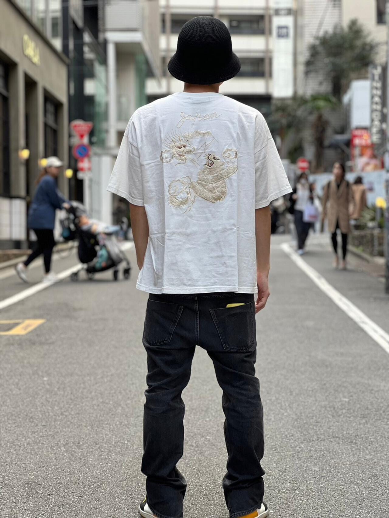 REMI RELIEF / 別注20/-天竺BIGサイズT(刺繍:tiger)