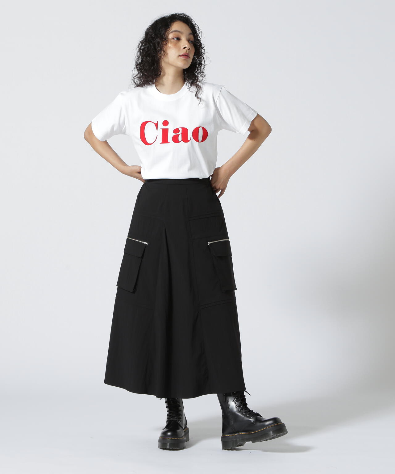 DROIT BELLO(ドロイトベロ)CiaoフロッキーTシャツ