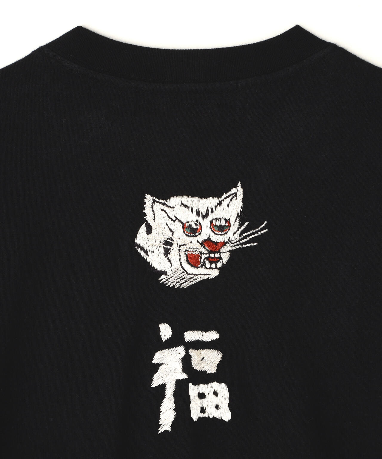 REMI RELIEF(レミレリーフ) 別注LW加工20/-天竺BIGサイズロンT(刺繍:福)
