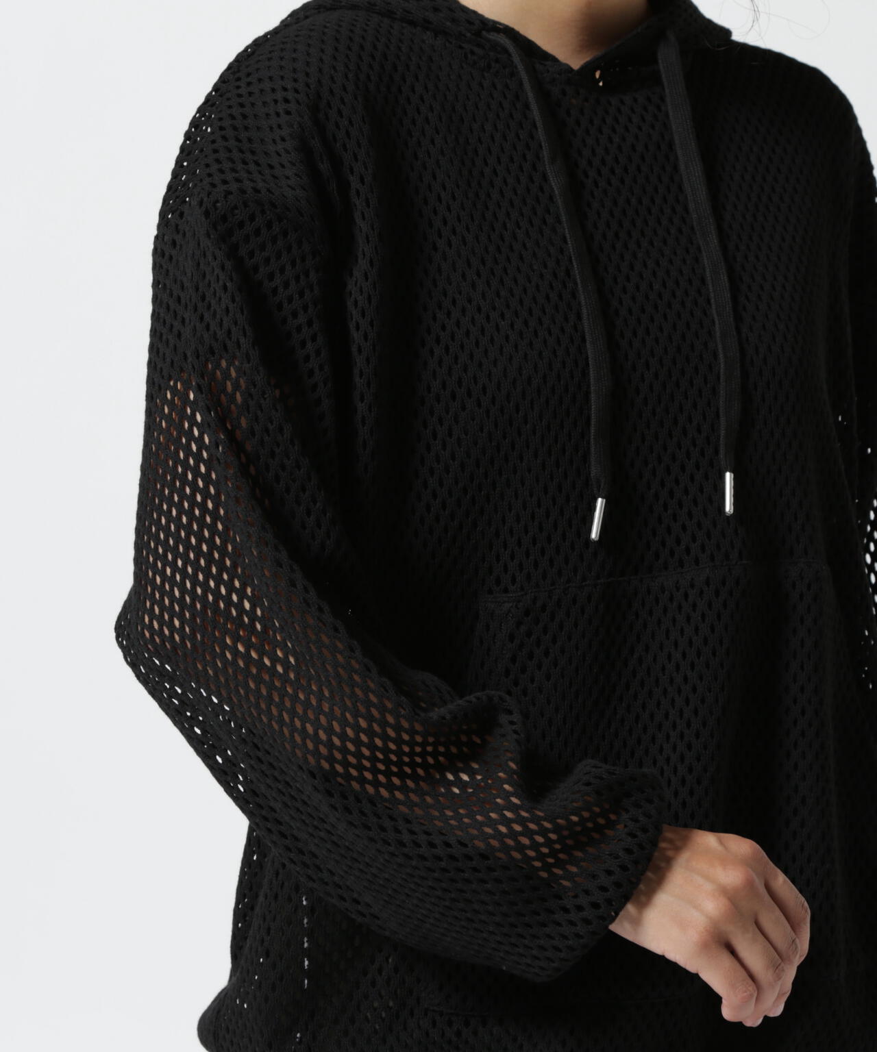 YENN (イエン)MESH LACE HOODIEプルオーバー