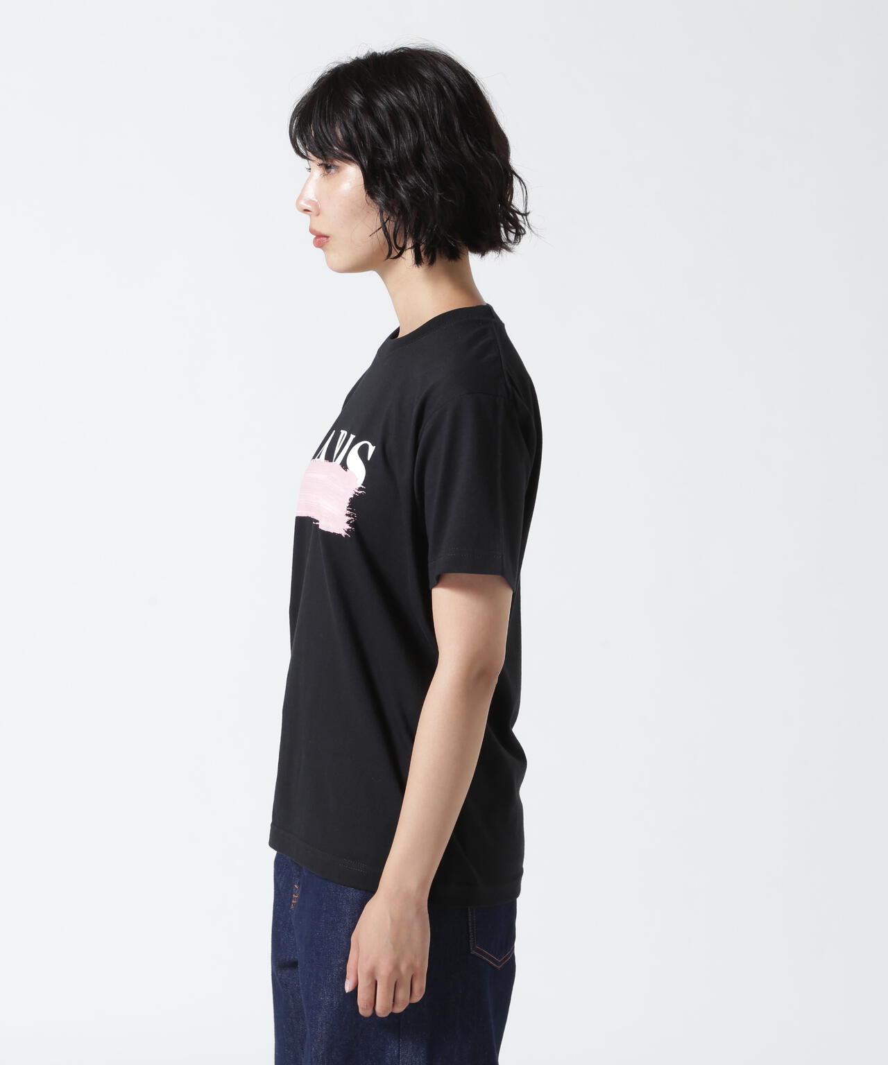 DROIT BELLO(ドロイトベロ)PINKブラッシュPARIS Tシャツ