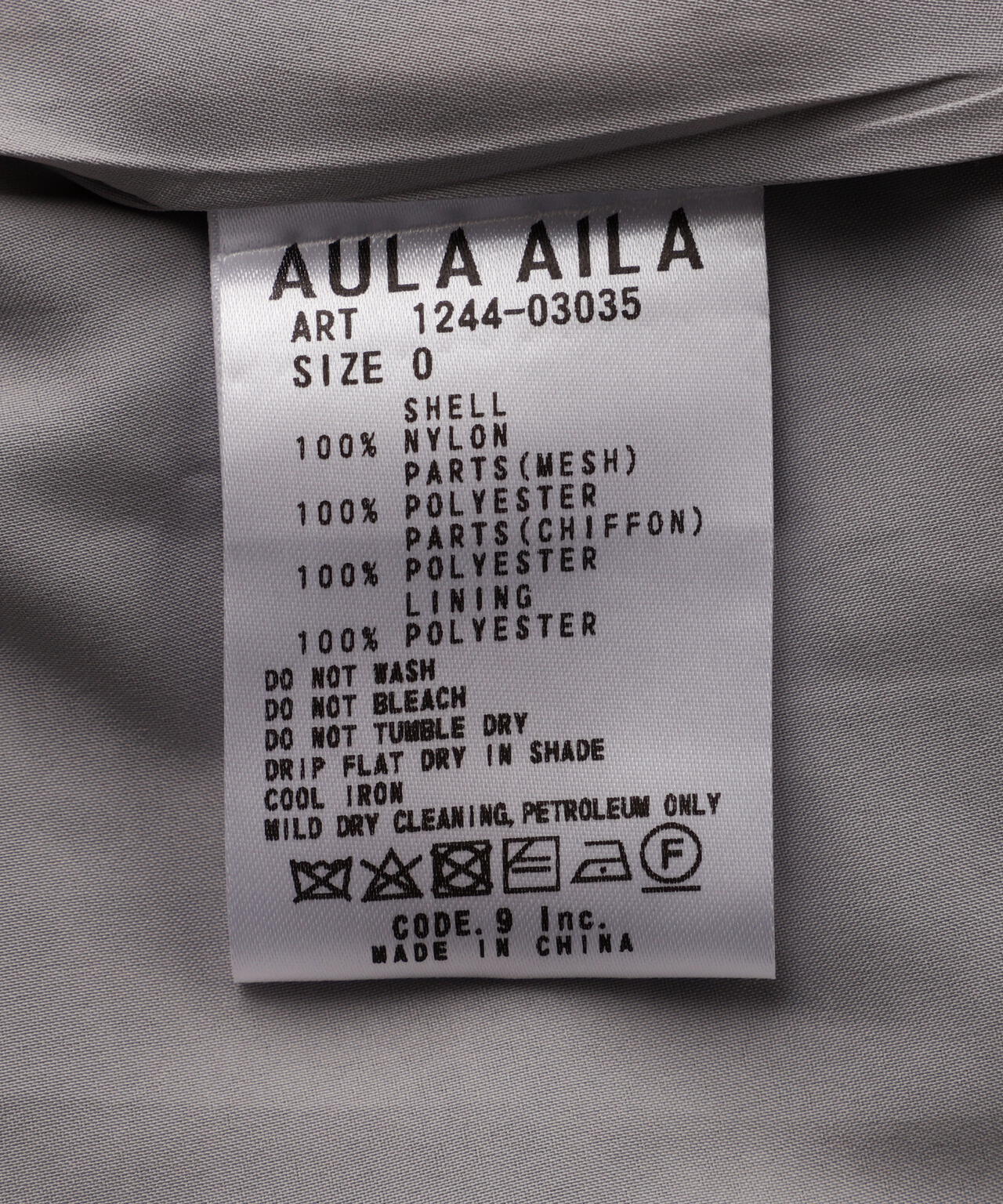 AULA AILA(アウラ アイラ)別注MESH COMBINATION ONE-PIECE