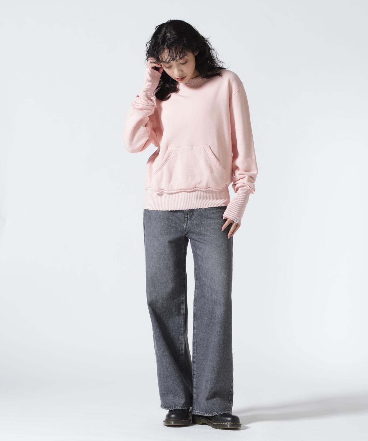 PERFECT RIBS(パーフェクトリブズ)Relax Pocket Crew Neck Sweat
