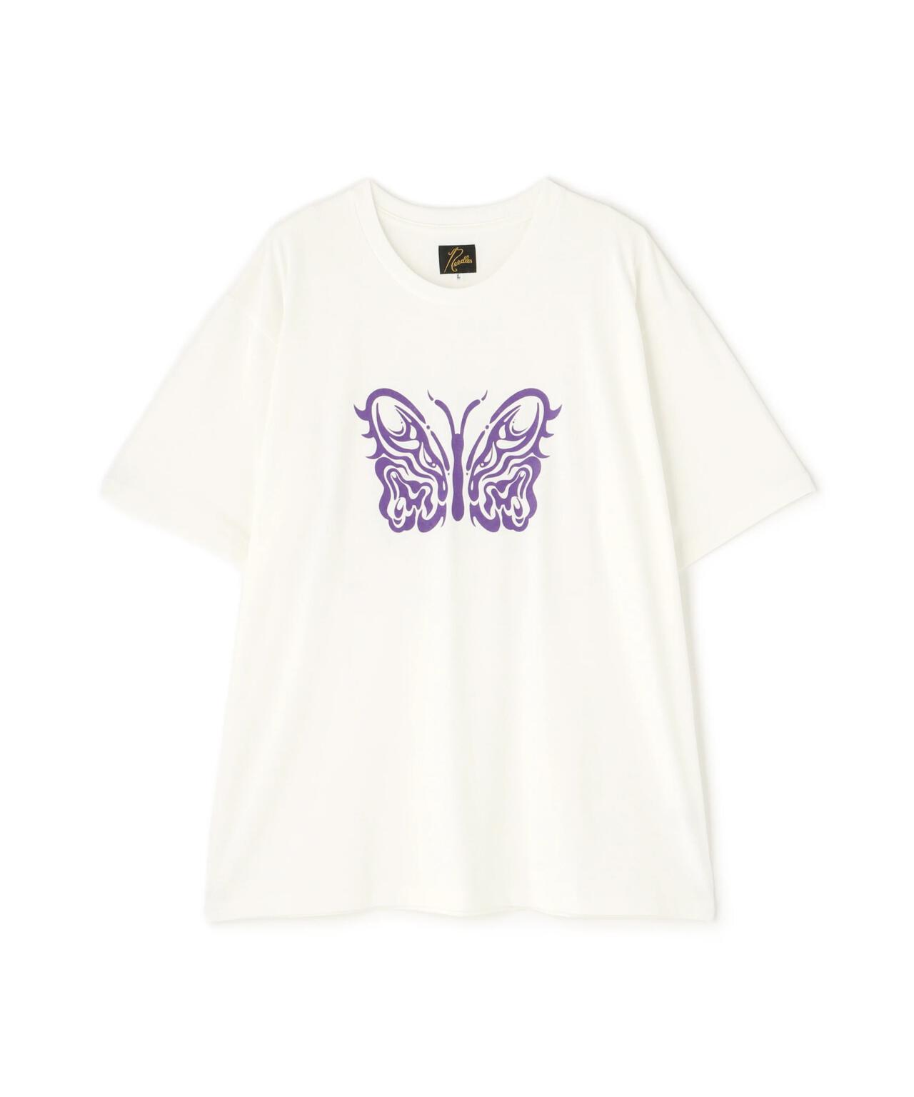 Needles x Kae Tanaka S/S Crew Neck Tee - Poly Jersey / KT Papillon