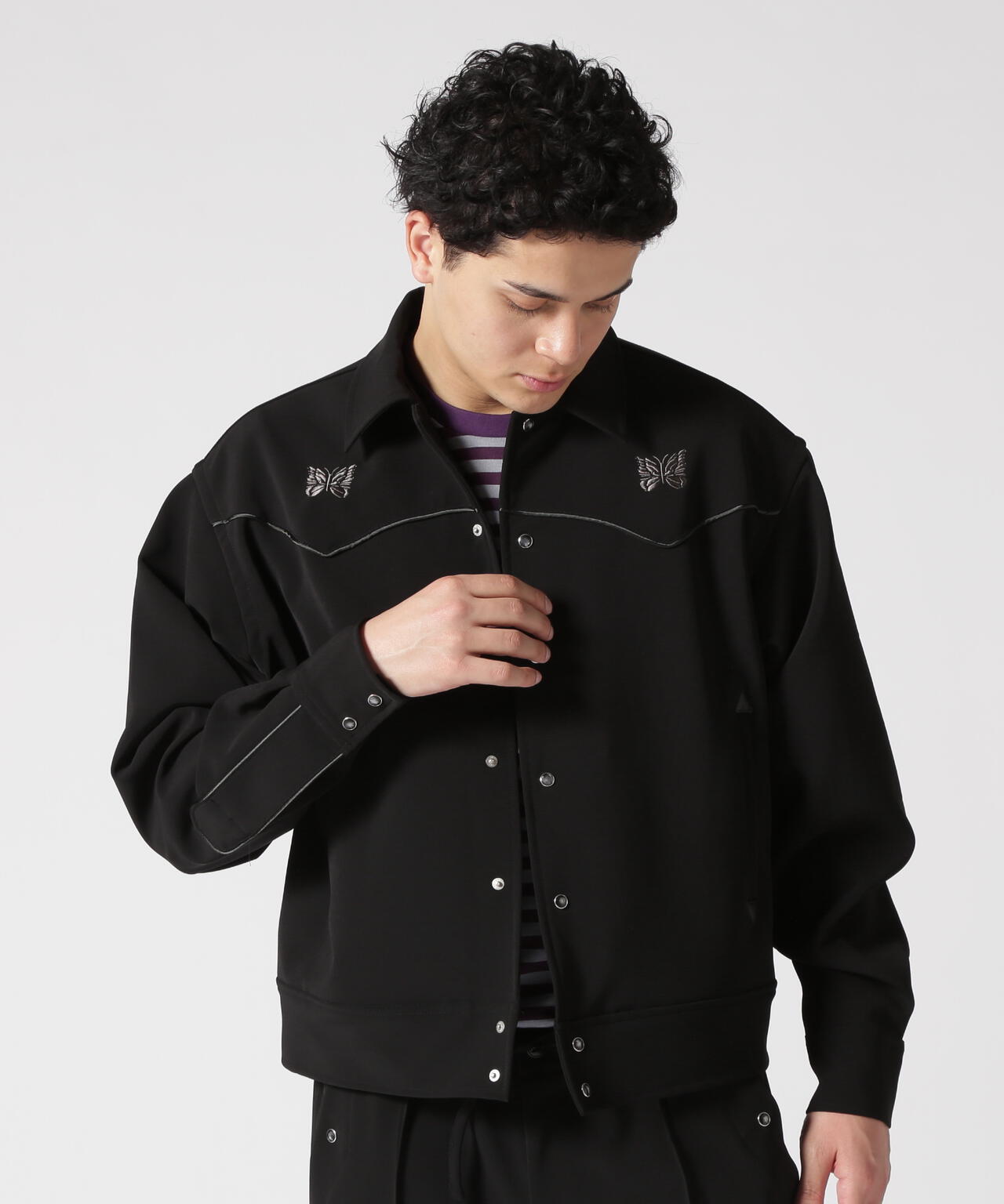 NEEDLES(ニードルズ)Piping Cowboy Jacket - Poly Double Cloth