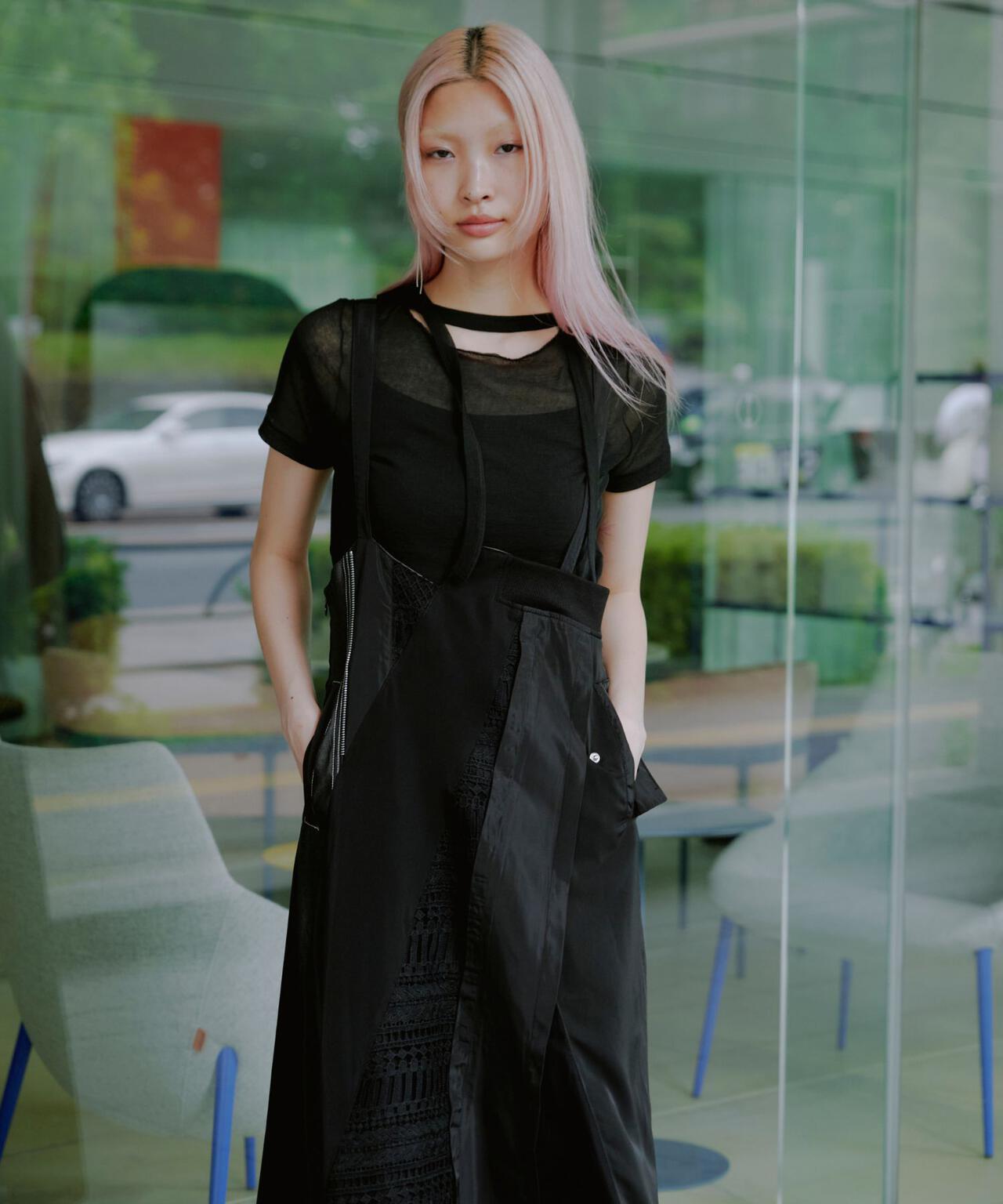 AULA AILA(アウラ アイラ)別注2WAYLACE MIX JUMPER SKIRT