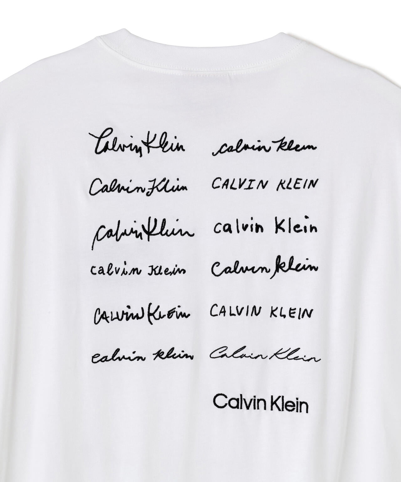 Calvin Klein (カルバンクライン)エンブロイダリーロゴフォント グラフィックTシャツ