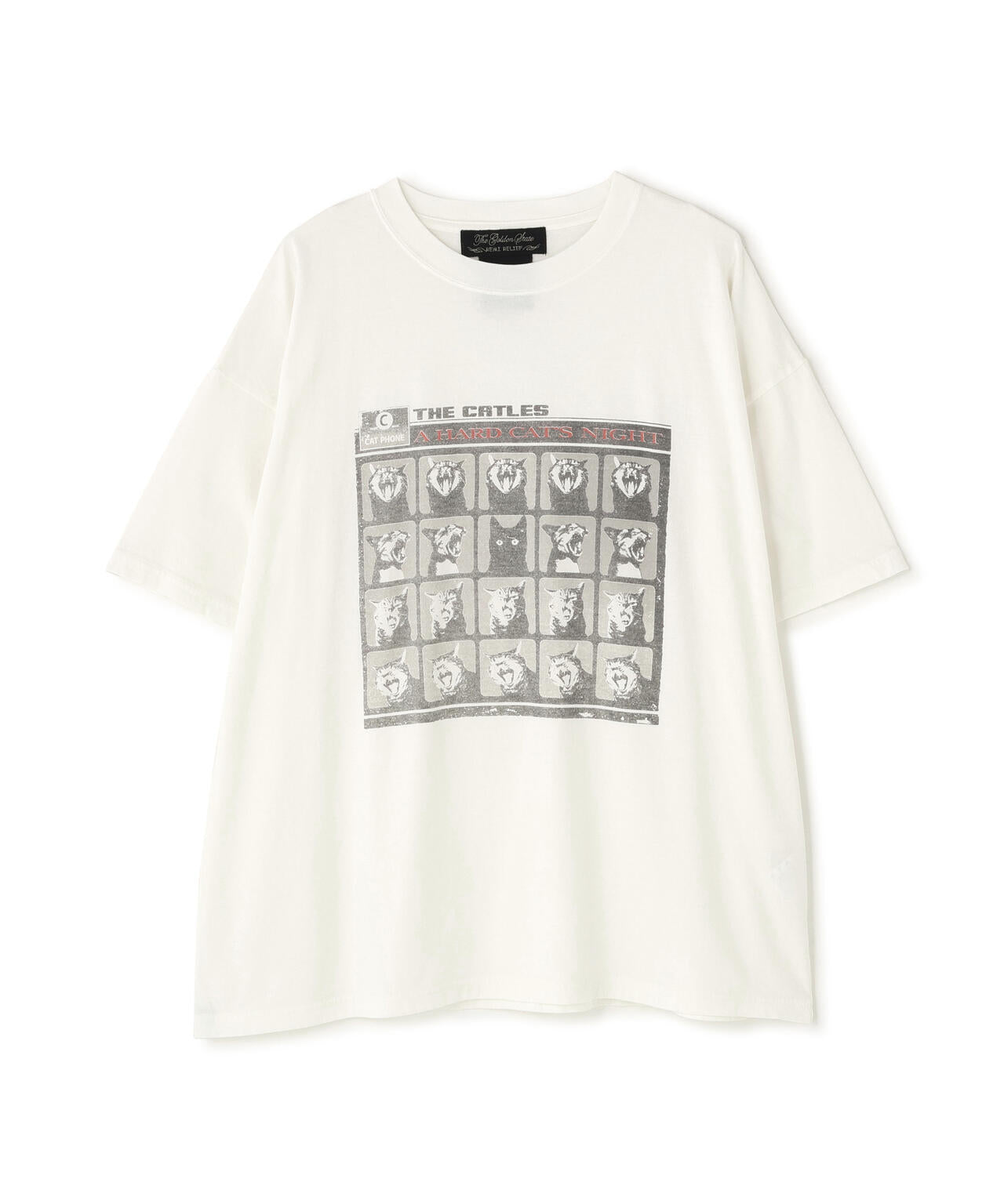 REMI RELIEF / 別注20/-天竺BIGサイズTシャツ(A HARD CAT'S)