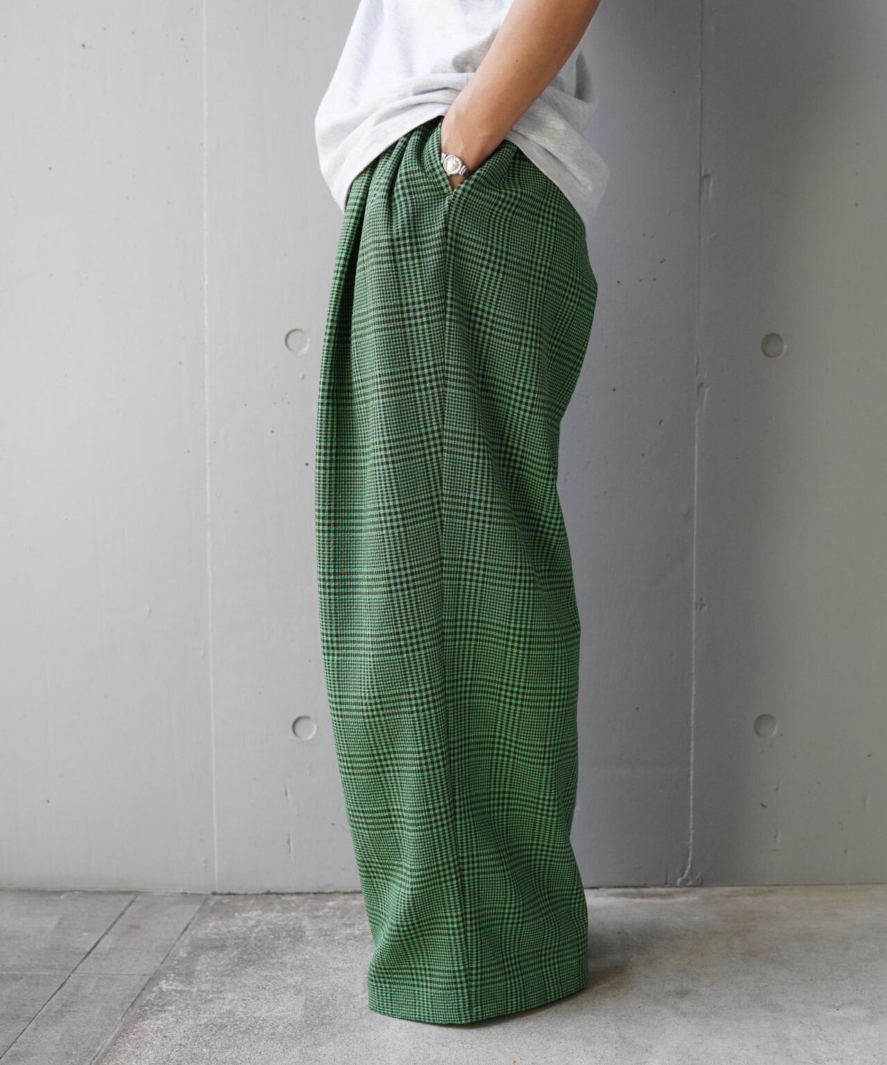 YENN(イエン)PLAID TUCK EASY PT