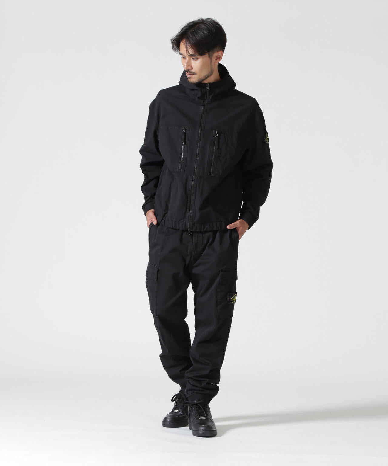 STONE ISLAND / COTTON RIPSTOP HOODED SHIRTS