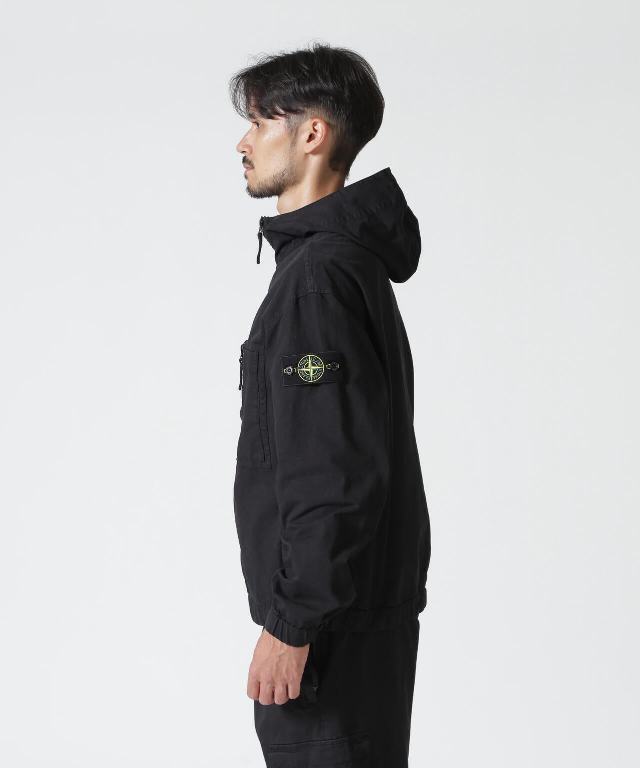 STONE ISLAND / COTTON RIPSTOP HOODED SHIRTS