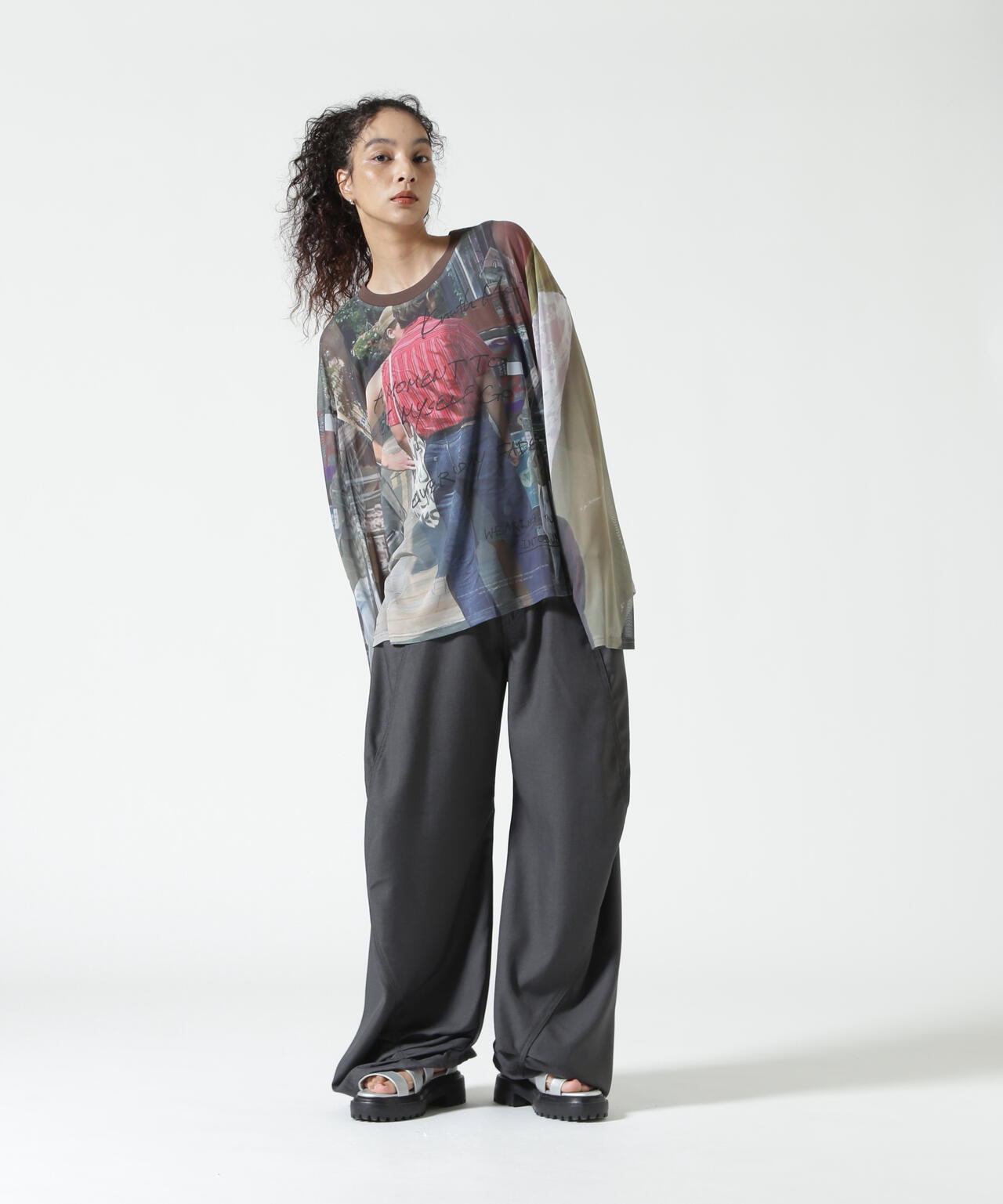 Knuth Marf(クヌースマーフ)oji sheer long-sleeve tee(unisex)