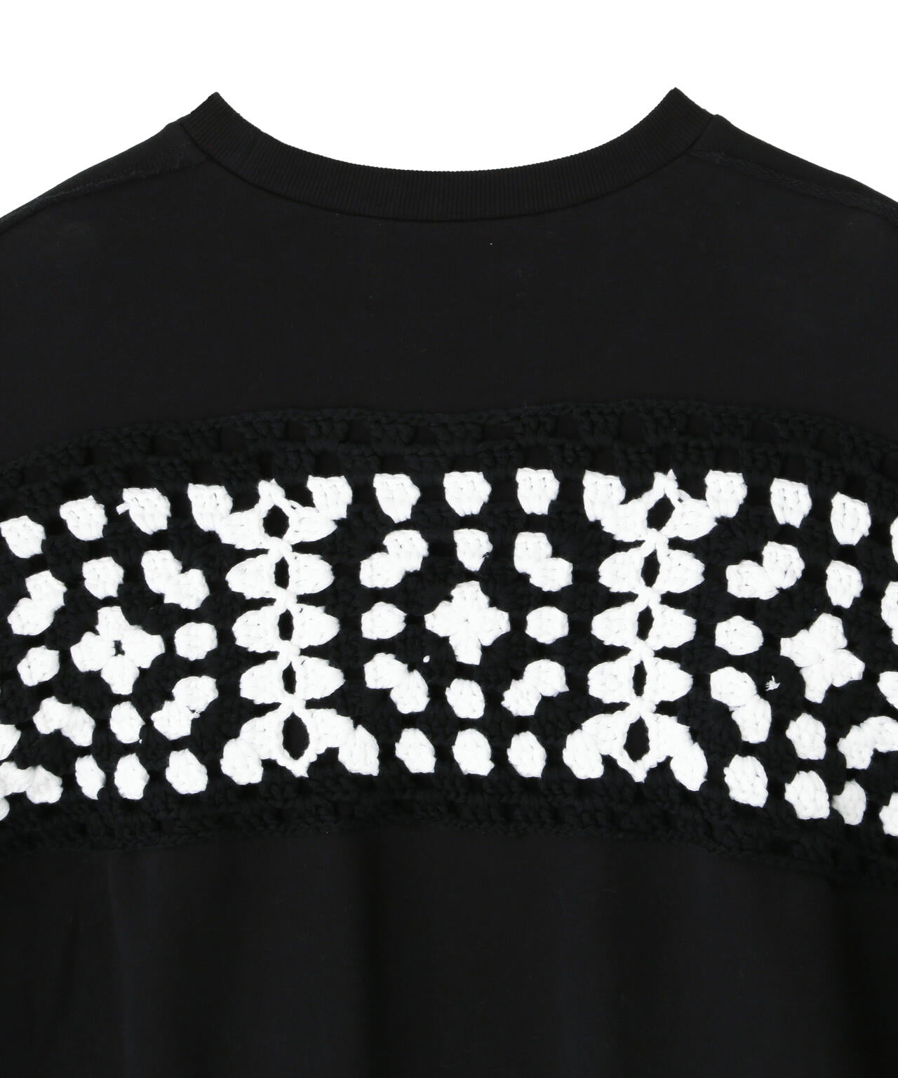 DISCOVERED(ディスカバード)別注CROCHET SLEEVE SWEAT(UNISEX)