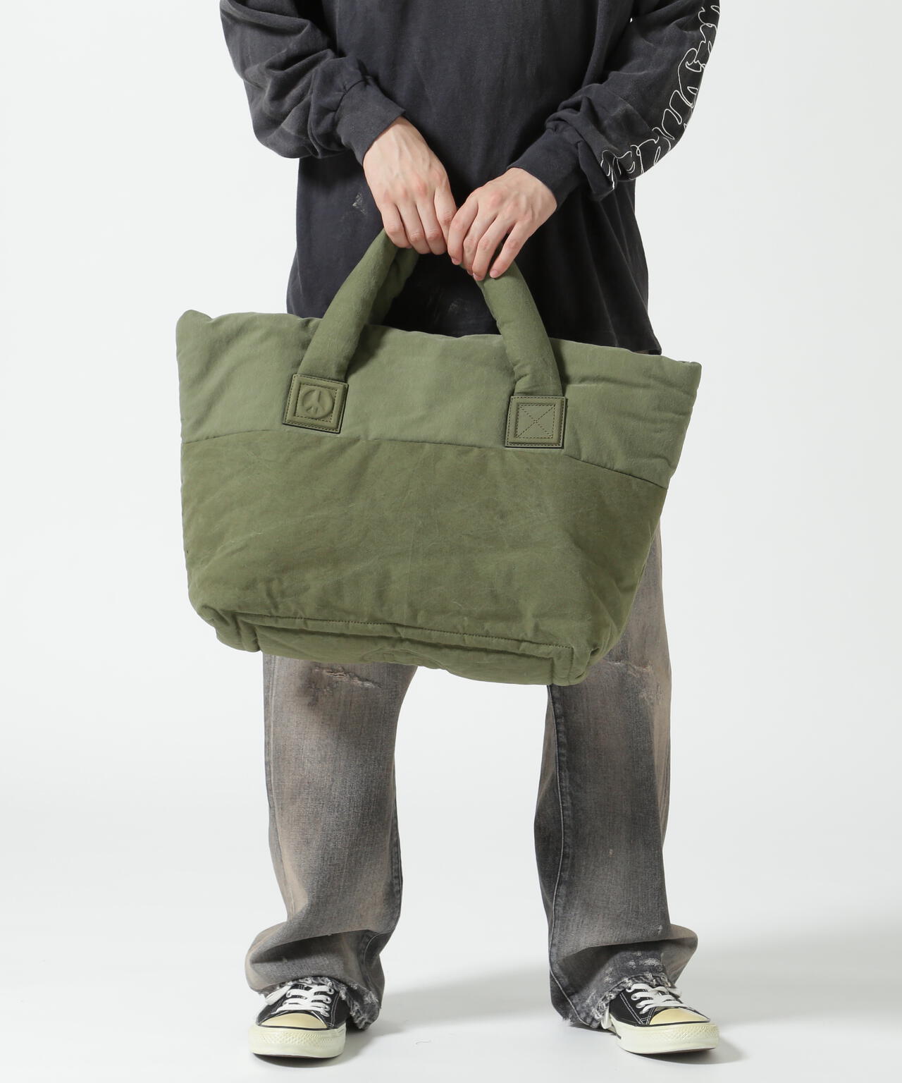 READYMADE/レディーメイド/FLUFFY TOTE BAG L/KHA