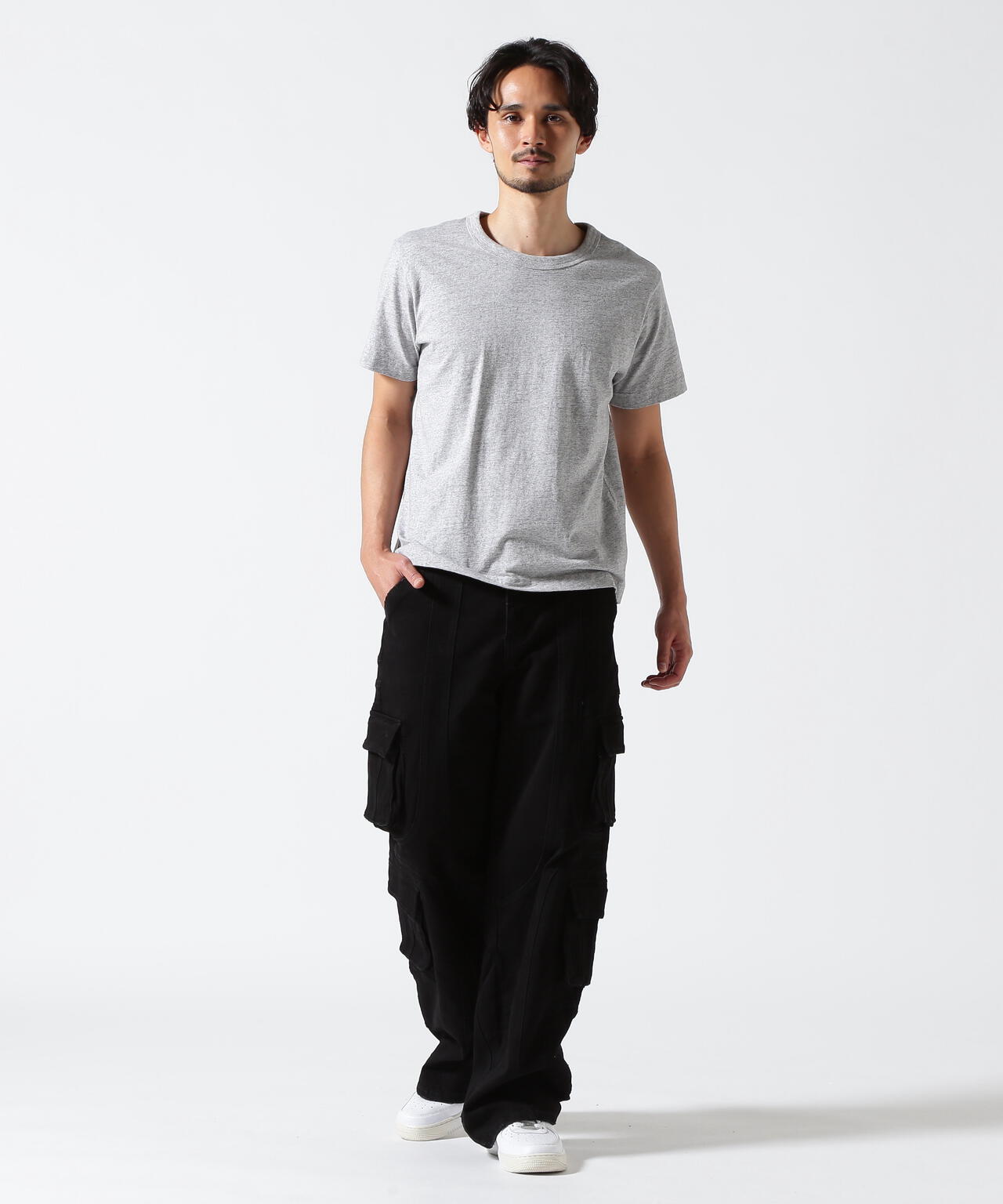 Valabasas/バラバサス/PATCH FADE BLACK BAGGY J
