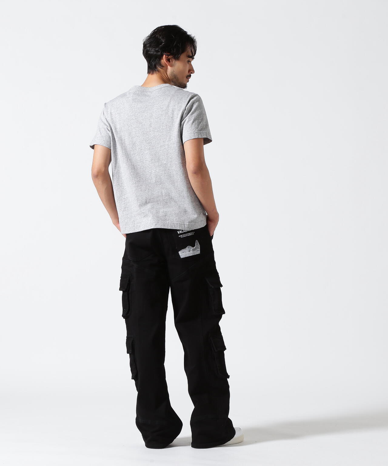 Valabasas/バラバサス/PATCH FADE BLACK BAGGY J