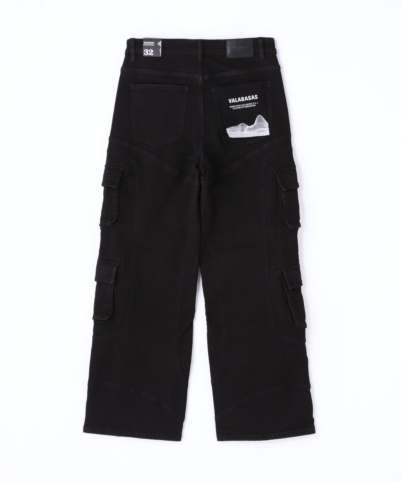 Valabasas/バラバサス/PATCH FADE BLACK BAGGY J