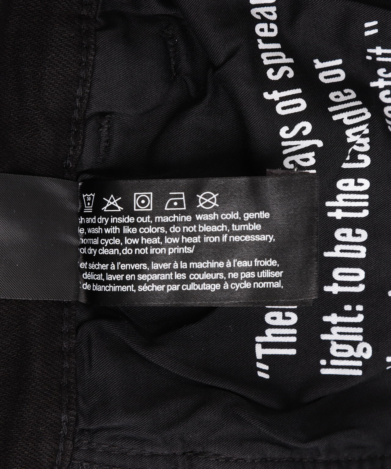 Valabasas/バラバサス/PATCH FADE BLACK BAGGY J