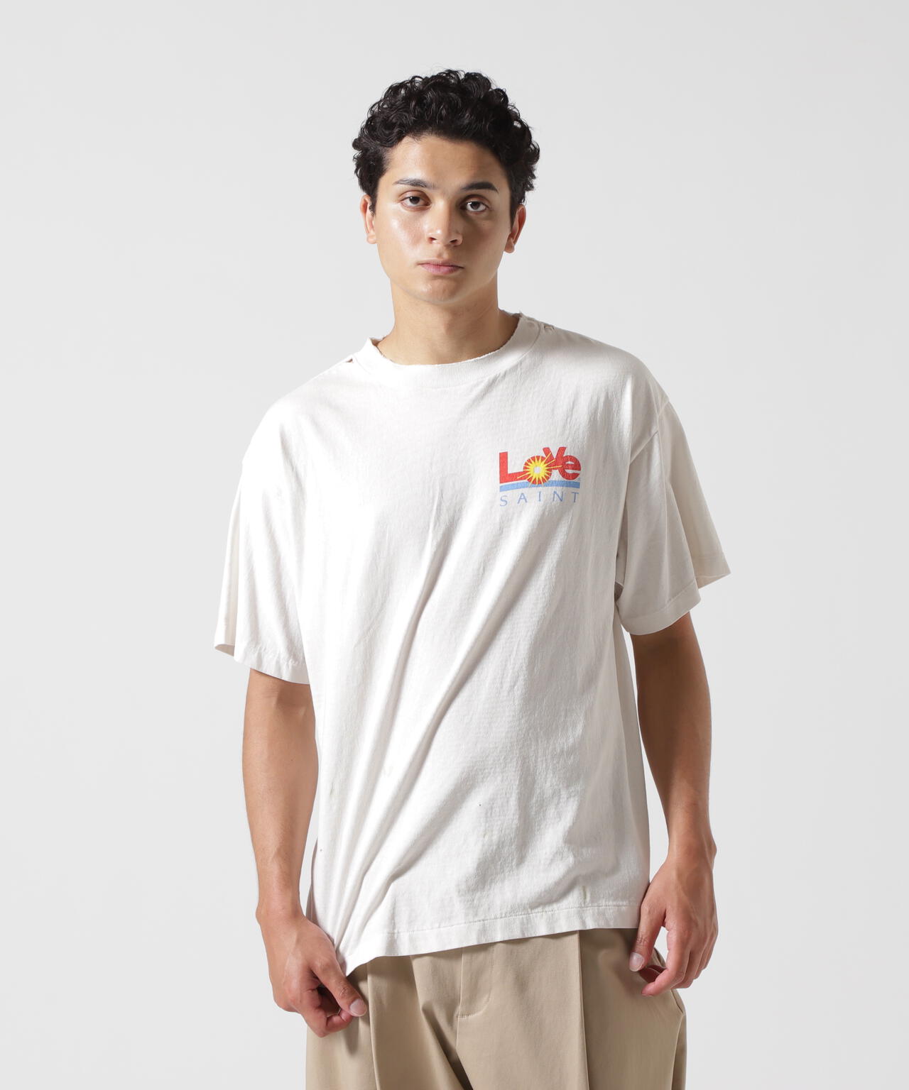 SAINT MICHAEL/セントマイケル/SS TEE/LOVE/WHITE