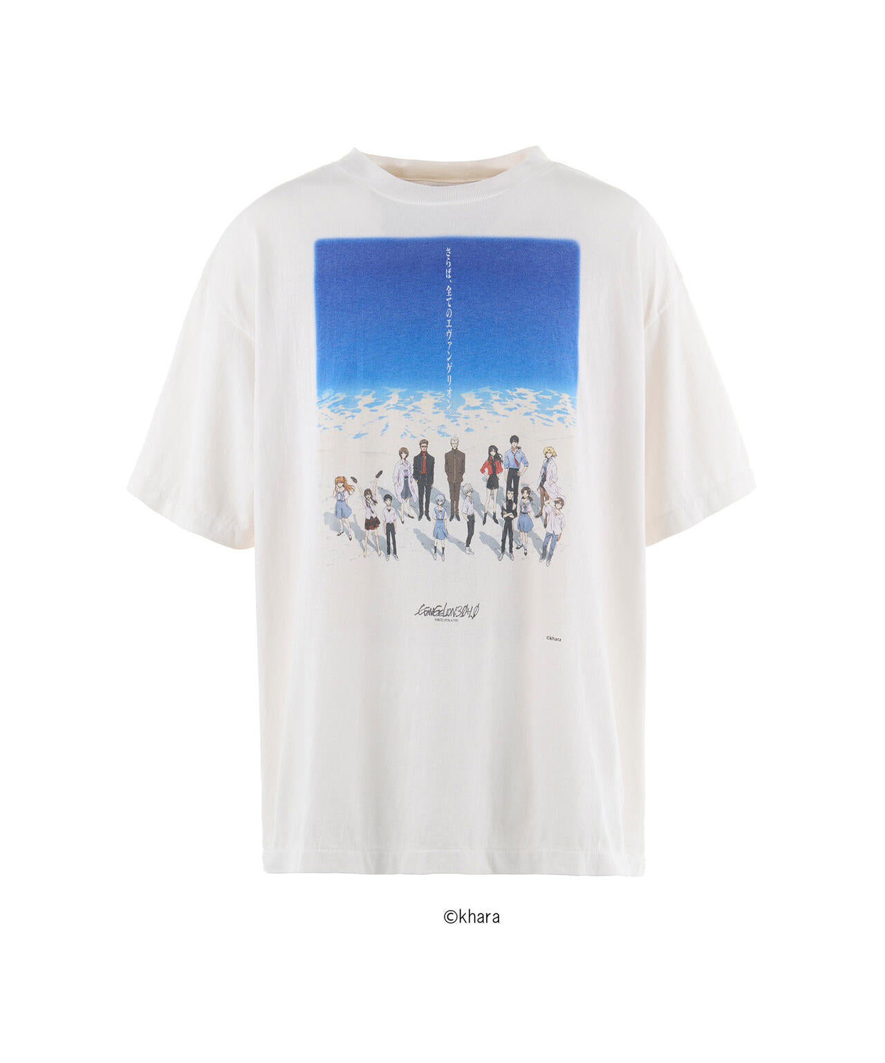 SAINT MICHAEL/セントマイケル/EV_SS TEE - BLUE WHITE