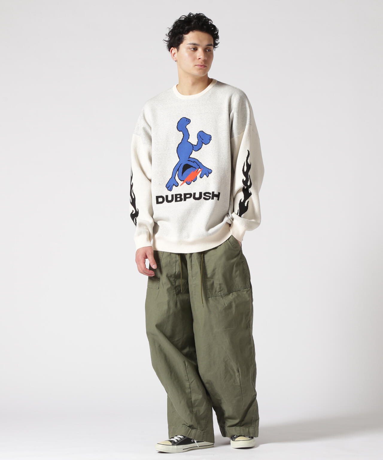 TAIN DOUBLE PUSH/タインダブルプッシュ/Exc. CREW KNIT