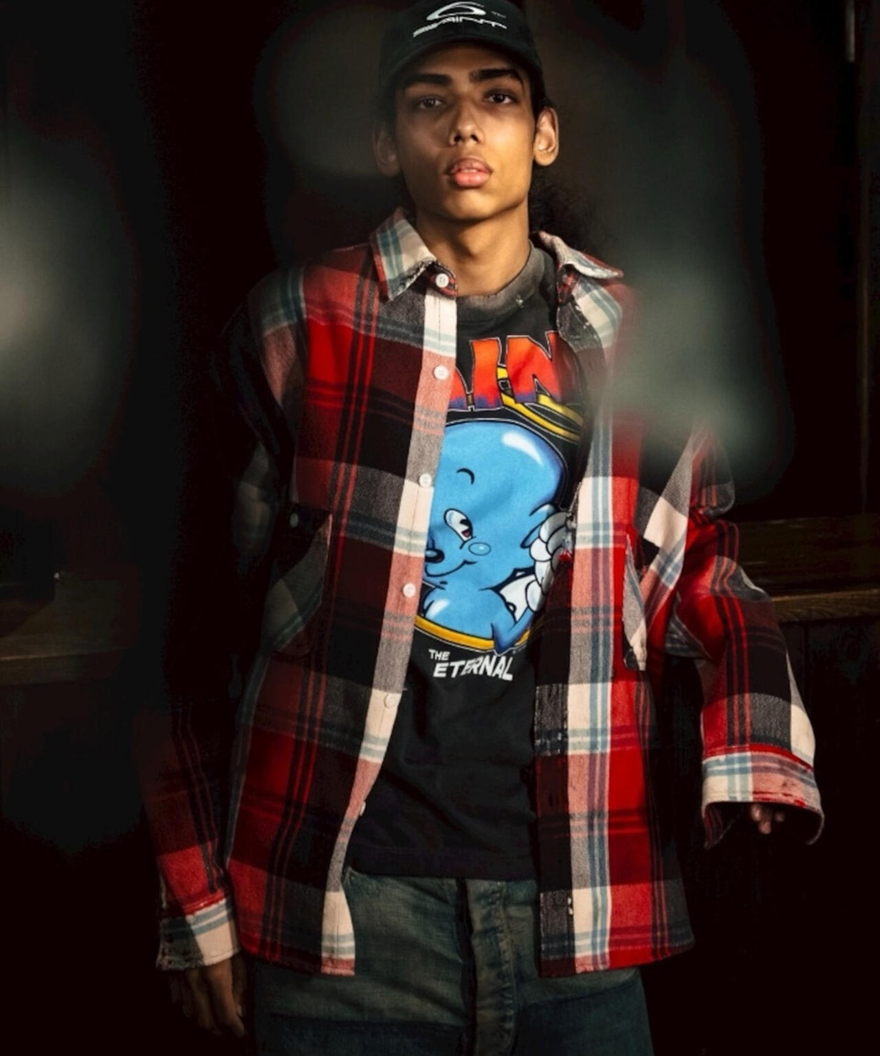 SAINT MICHAEL/セントマイケル/FLANNEL SHIRT/CHECK/RED+GRAY
