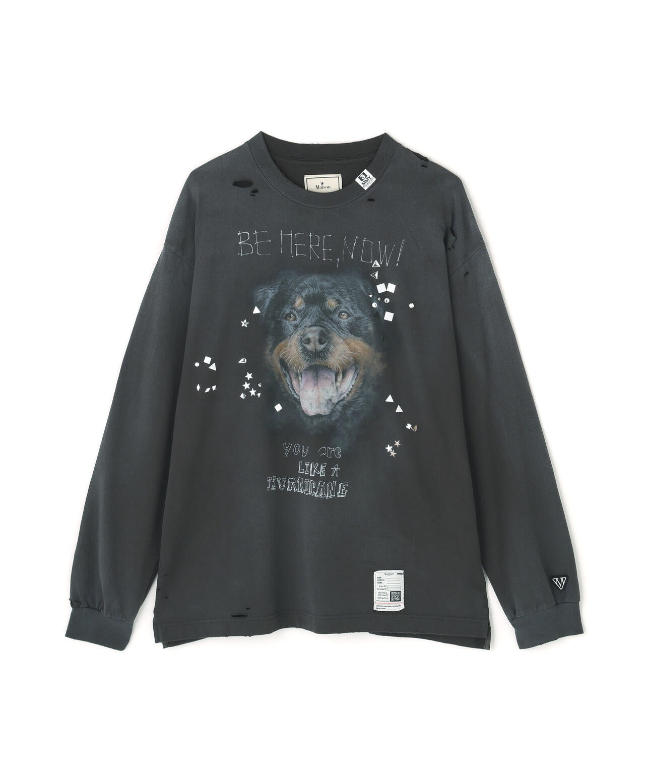 Maison MIHARAYASUHIRO/メゾン ミハラヤスヒロ/EMBELLISHED DISTRESSED L/S TEE