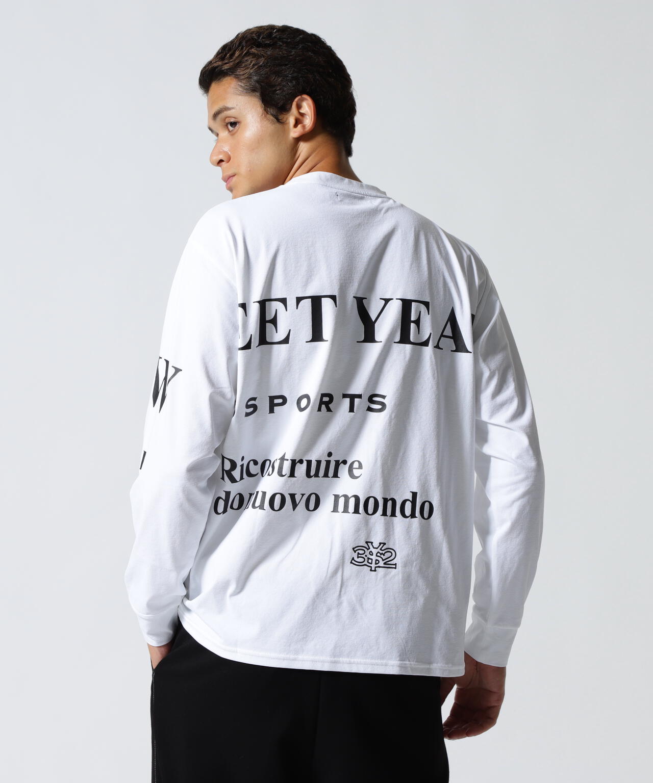 SY32 by SWEET YEARS/NEW SEPARATE GRAPHIC L/S TEE