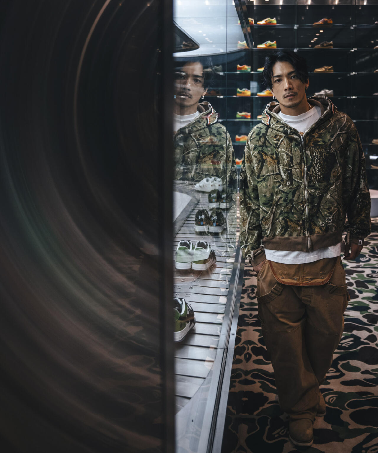 SAINT MICHAEL/セントマイケル/BAPE ZIP HOODIE/SAHARK/CAMO