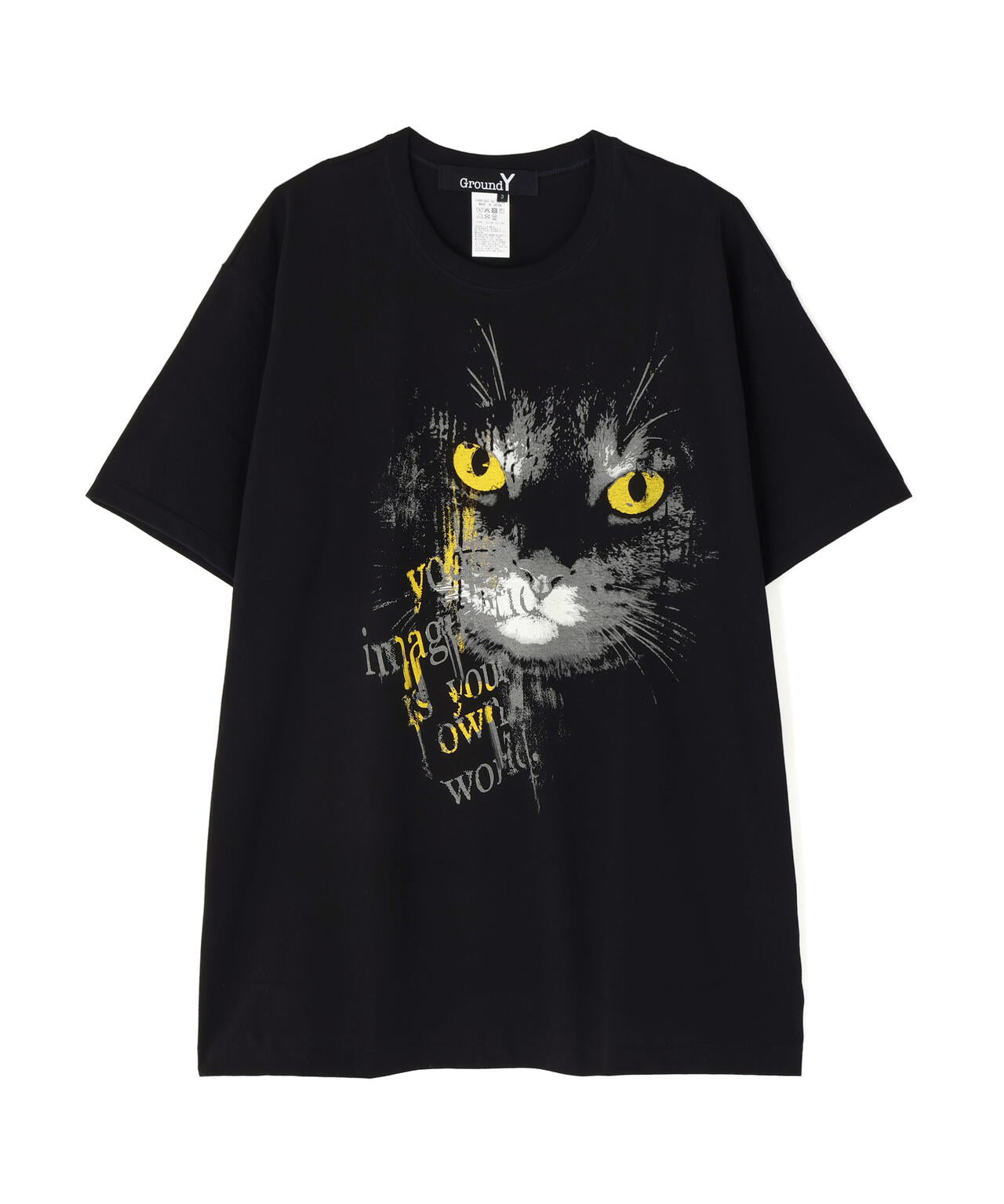 Ground Y/グランドワイ/20/COTTON JERSEY CAT TEE