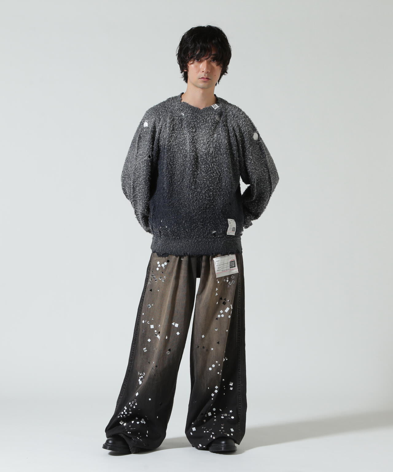 Maison MIHARAYASUHIRO/メゾン ミハラヤスヒロ/SUN FADED KNIT PULLOVER
