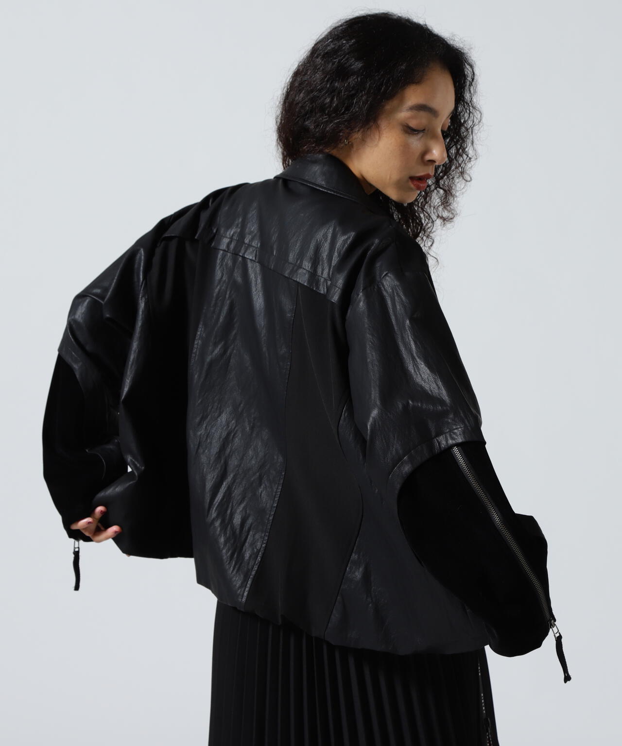 AULA AILA/アウラアイラ/BALLOON HEM BLOUSON