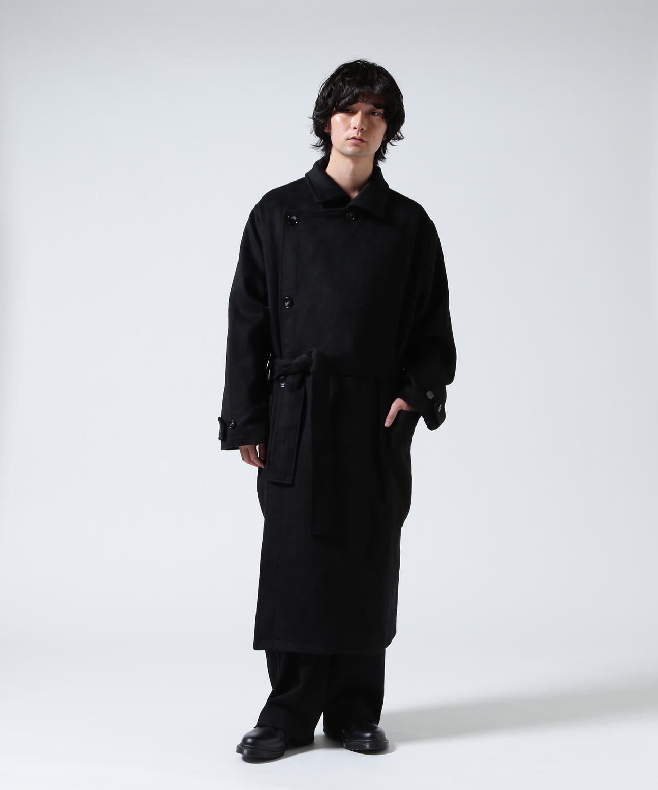 GEN_DAI/ゲンダイ/WOOL WRAP COAT