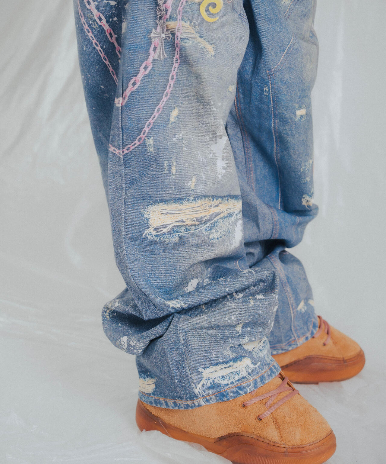FR(13)NDS/フレンズ/TROMPEL'OEIL DENIM PANTS