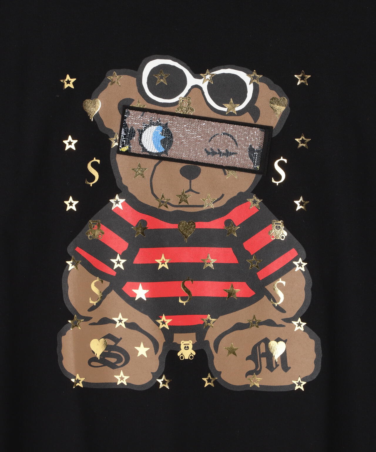 STUD MUFFIN/スタッドマフィン/BEAR シークイン SS TEE