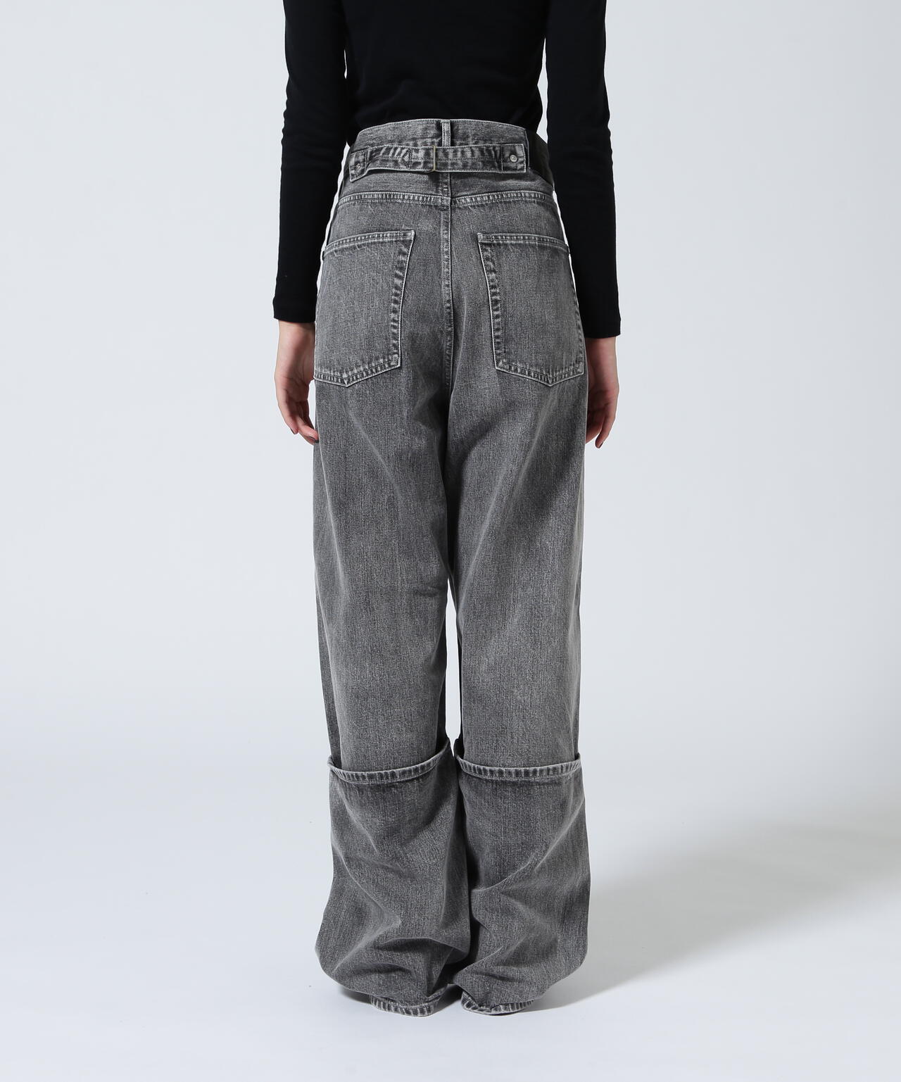 beautiful peopl/ビューティフルピープル/selvedge denim flip hem pants