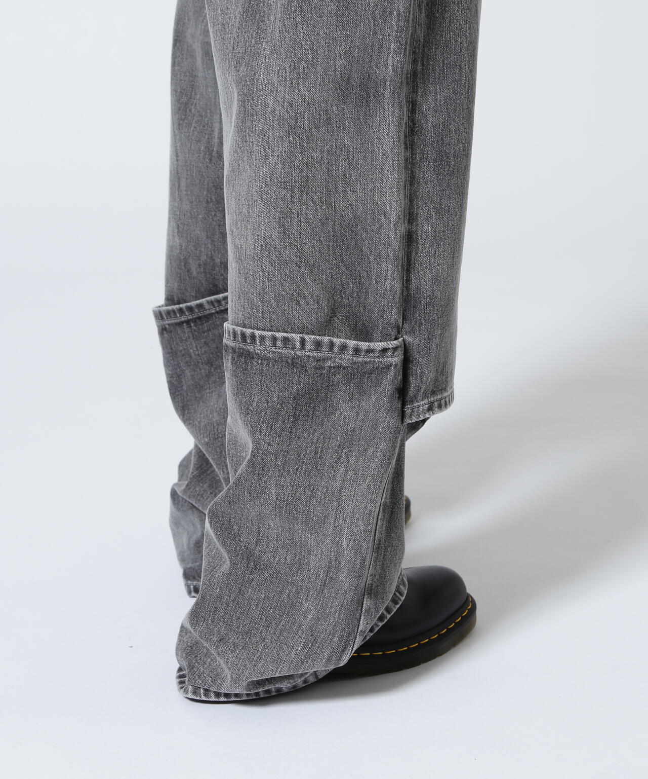 beautiful peopl/ビューティフルピープル/selvedge denim flip hem pants
