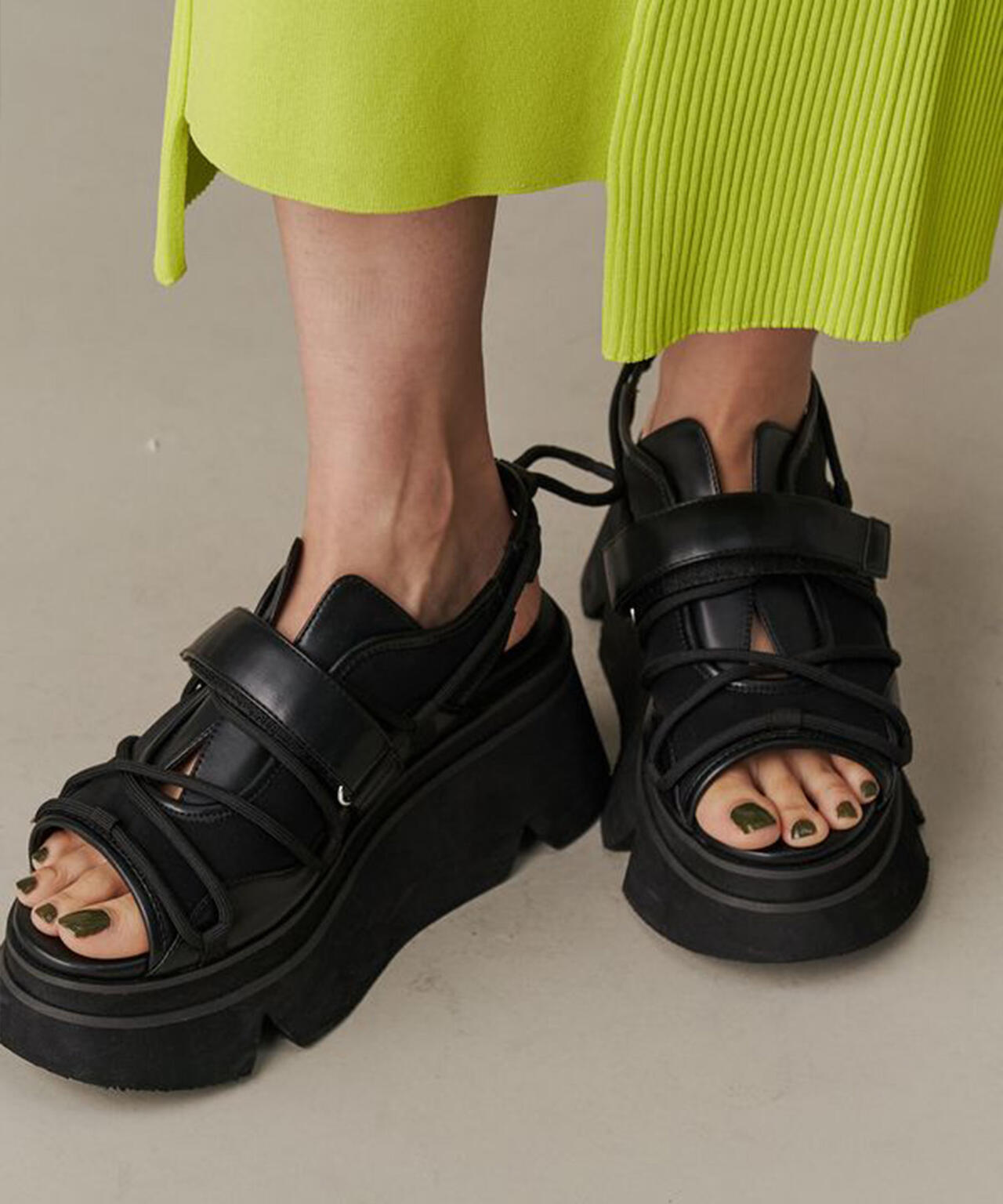 UN3D./アンスリード/WAVE CODE VOLUME SOLE SANDALS