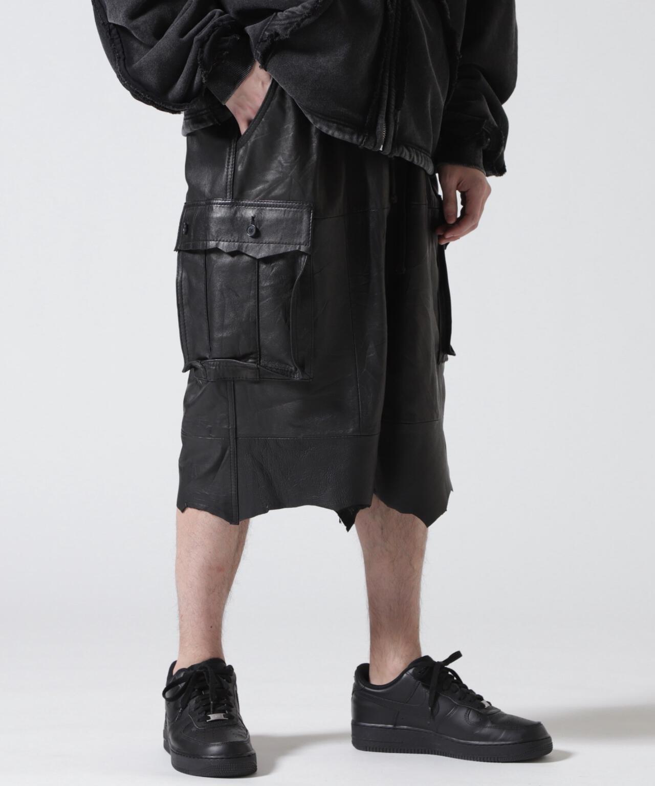 FR(13)NDS/フレンズ/REPRO-LEATHER CARGO SHORTS