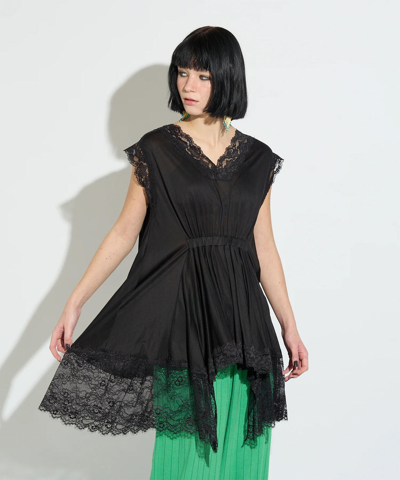 ANNA SUI NYC/アナ スイ エヌワイシー/イレギュラーへムドールチュニック