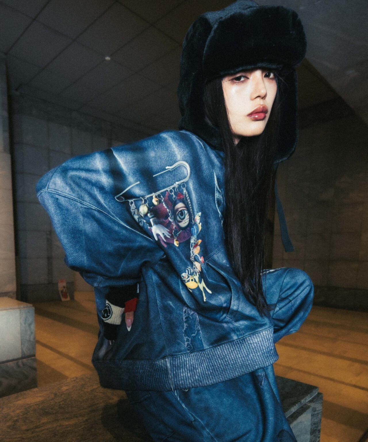 TALKING ABOUT THE ABSTRACTION/EX SWEAT ACC PARKA