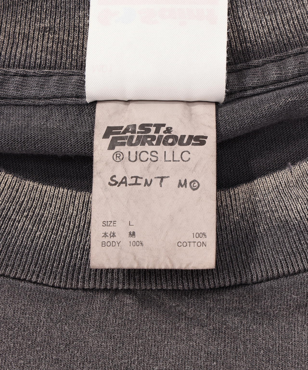 SAINT MICHAEL/セントマイケル/SS T-SHIRT/FAST FURIOUS/BLK