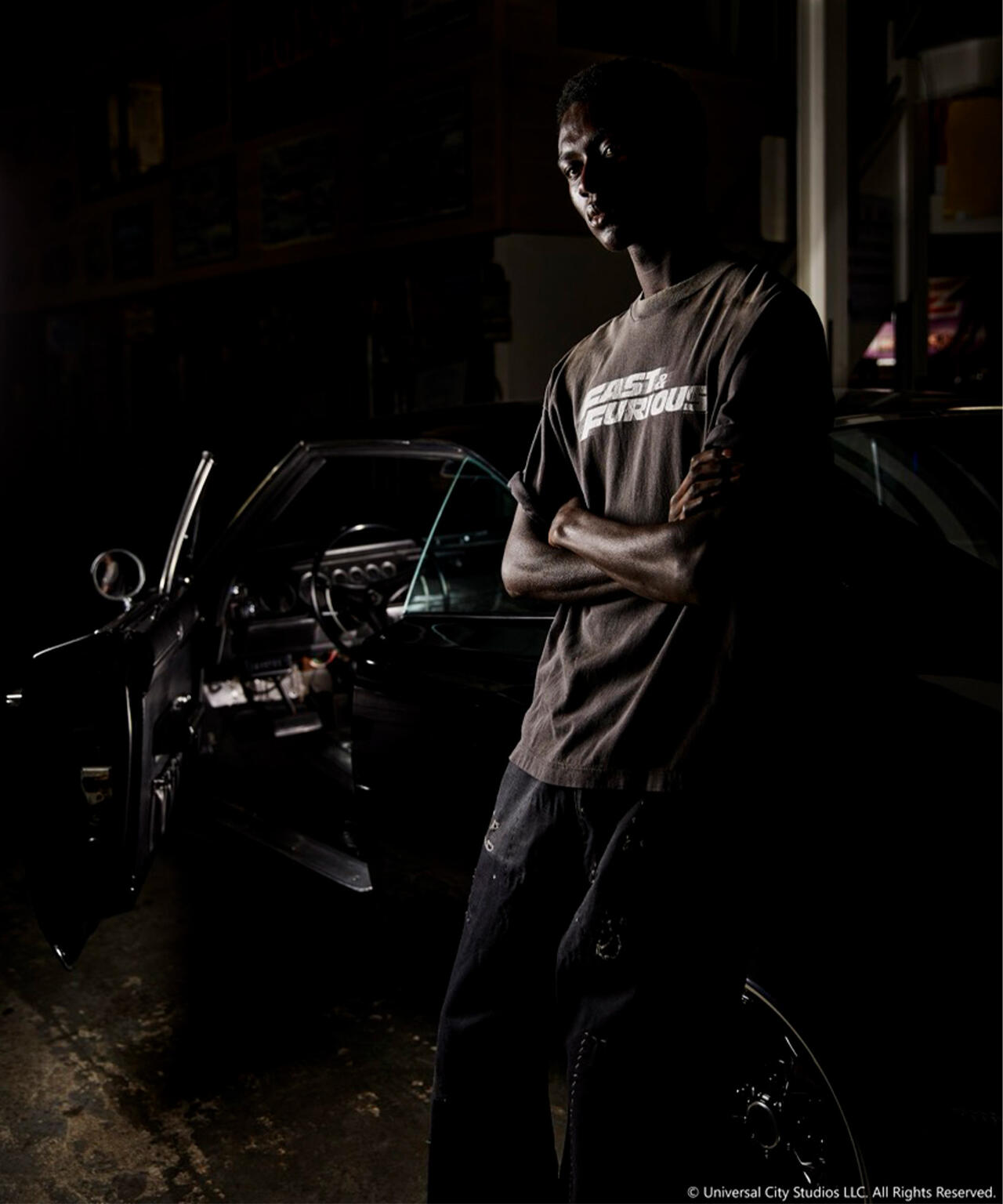 SAINT MICHAEL/セントマイケル/SS T-SHIRT/FAST FURIOUS/BLK
