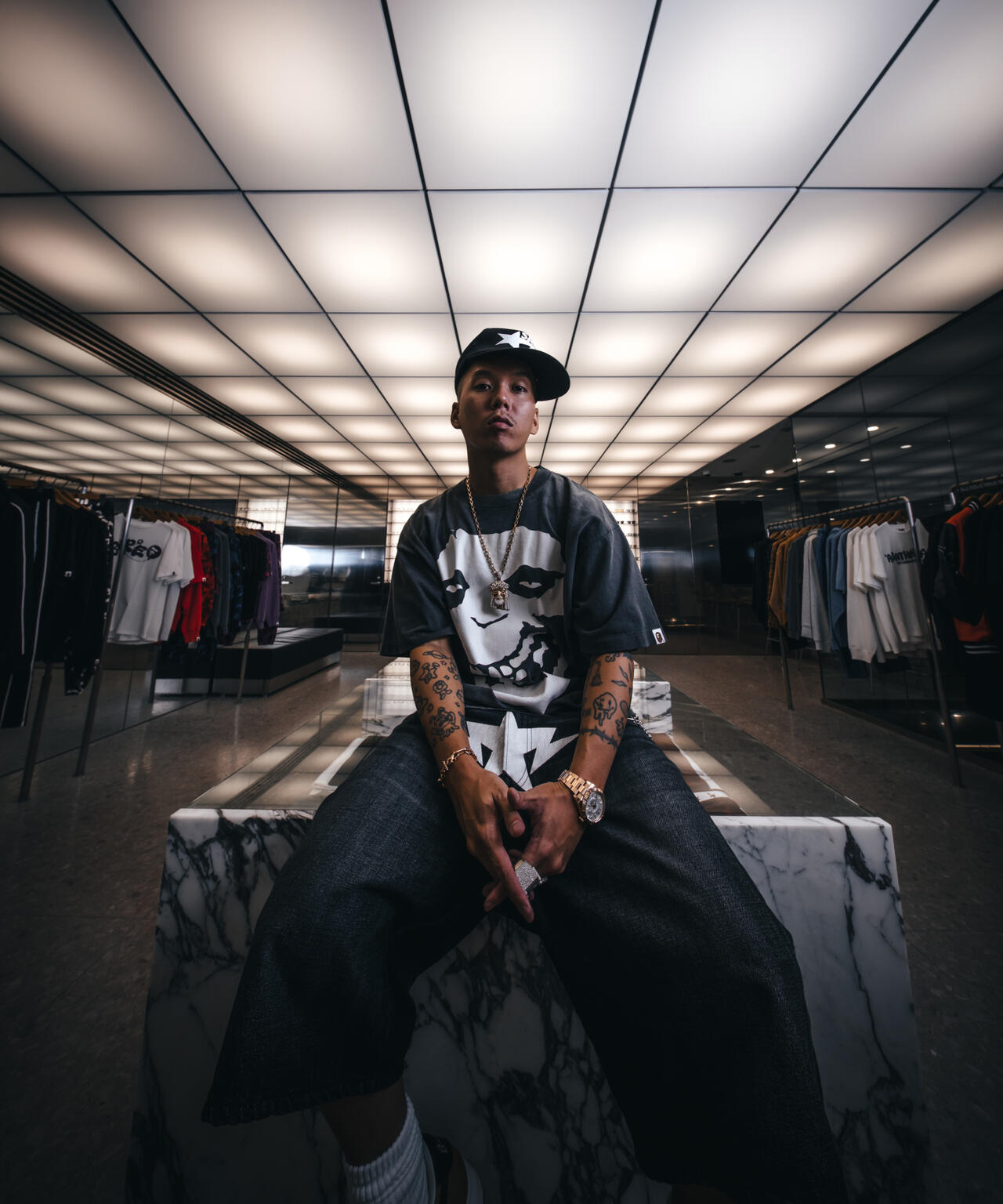 SAINT MICHAEL/セントマイケル/BAPE_SS T-SHIRT/ALWAYS LOVE