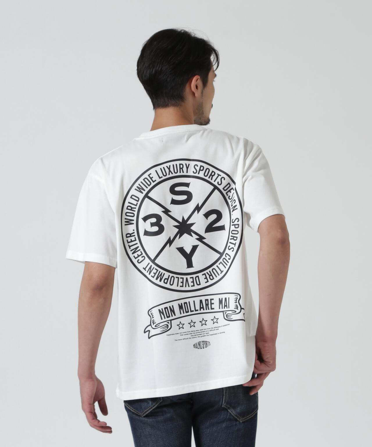 SY32 by SWEET YEARS /BACK CIRCLE LOGO TEE