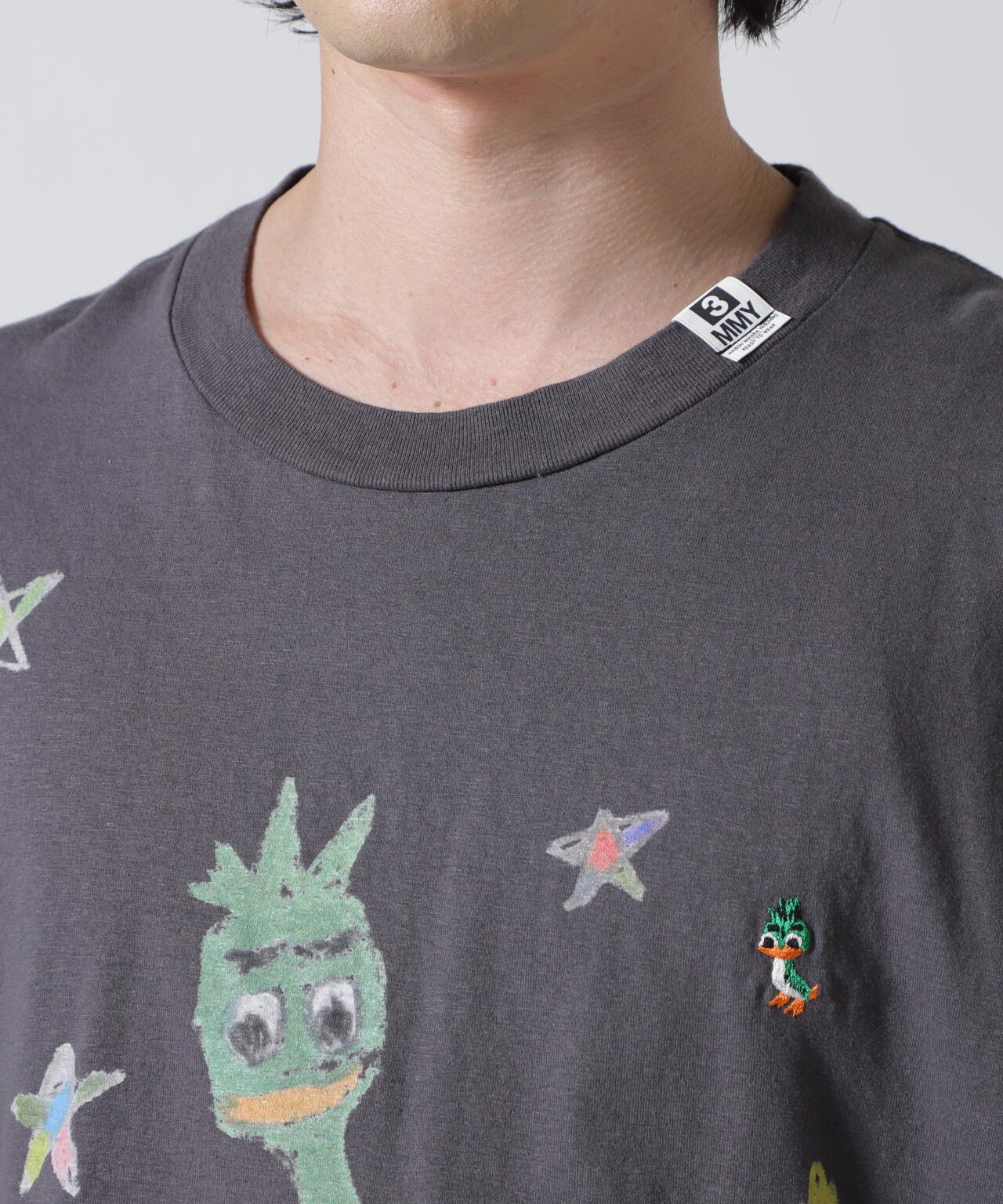 Maison MIHARAYASUHIRO/メゾン ミハラヤスヒロ/LEON KIDS DOODLE TEE/BLACK