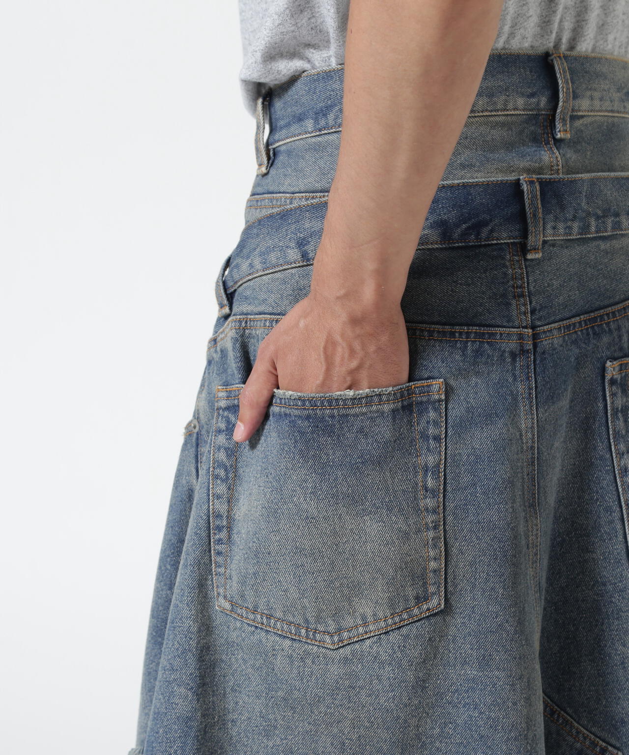 FR(13)NDS/フレンズ/LAYER DENIM SHORTS